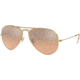 Ray-Ban Aviator Large Metal RB3025 Sunglasses, Arista Frame, Crystal Pink Silver Mirror 55 mm Lenses, 001-3E-5514
