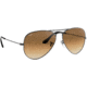 Ray-Ban Aviator Large Metal RB3025 Sunglasses, Gunmetal Crystal Brown Gradient, RB3025 004/51-5514