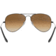 Ray-Ban Aviator Large Metal RB3025 Sunglasses, Gunmetal Crystal Brown Gradient, RB3025 004/51-5514