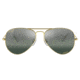 Ray-Ban Aviator Large Metal RB3025 Sunglasses, Legend Gold Frame, Silver/Blue Chromance Lens, Polarized, 55, RB3025-9196G6-55