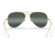 Ray-Ban Aviator Large Metal RB3025 Sunglasses, Legend Gold Frame, Silver/Blue Chromance Lens, Polarized, 55, RB3025-9196G6-55