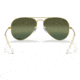 Ray-Ban Aviator Large Metal RB3025 Sunglasses, Legend Gold Frame, Silver/Green Chromance Lens, Polarized, 55, RB3025-9196G4-55
