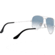 Ray-Ban Aviator Large Metal RB3025 Sunglasses, Silver Crystal Gradient Light Blue, RB3025 003/3F-5514