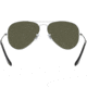 Ray-Ban Aviator Large Metal RB3025 Sunglasses, Silver Frame, Crystal Gray Mirror 55 mm Lenses, W3275-5514