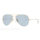 Ray-Ban Aviator Large Metal Sunglasses RB3025 001/62-55 - Arista Frame, crystal sky blue Lenses