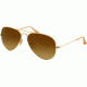 Ray-Ban Aviator Large Metal Sunglasses RB3025 112/85-5514 - Matte Gold Frame, Brown Gradient Lenses