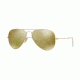 Ray-Ban Aviator Large Metal Sunglasses RB3025 112/93-55 - Matte Gold Frame, Brown Mirror Gold Lenses