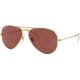 Ray-Ban Aviator Large Metal RB3025 Sunglasses, Legend Gold, Purple, 55, RB3025-9196AF-55