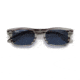 Ray-Ban Burbank JR RJ9083S Sunglasses, Dark Blue Lenses, Striped Gray, 43, RJ9083S-707480-43