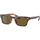 Ray-Ban Burbank JR RJ9083S Sunglasses, Dark Brown Lenses, Striped Havana, 43, RJ9083S-710373-43