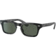 Ray-Ban Burbank JR RJ9083S Sunglasses, Dark Green Lenses, Black, 43, RJ9083S-100-71-43