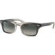 Ray-Ban Burbank JR RJ9083S Sunglasses, Gradient Grey Lenses, Transparent Grey, 43, RJ9083S-710411-43