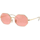 Ray-Ban Octagon RB1972 Sunglasses, Arista, Photo Pink Mirror Grey, 54, RB1972-001-3E-54