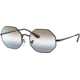 Ray-Ban Octagon RB1972 Sunglasses, Black, 54, RB1972-002-GB-54