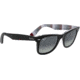 Ray-Ban Original Wayfarer Low Bridge Fit RB2140F Sunglasses 13183A-54 - , Light Grey Gradient Blue Lenses