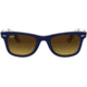 Ray-Ban Original Wayfarer RB2140F Sunglasses, Blue On Stripes Orange/Blue, 54, RB2140F-132085-54