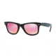Ray-Ban Original Wayfarer Sunglasses RB2140 11744T-54 - Black Frame, Green Mirror Fuxia Lenses