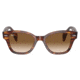 Ray-Ban RB0880S Sunglasses, Striped Havana Frame, Clear Gradient Brown Lens, 49, RB0880S-954-51-49
