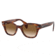 Ray-Ban RB0880S Sunglasses, Striped Havana Frame, Clear Gradient Brown Lens, 49, RB0880S-954-51-49