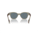 Ray-Ban RB0880S Sunglasses, Transparent Green Frame, Dark Blue Polarized Lens, 49, RB0880S-66353R-49