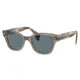 Ray-Ban RB0880S Sunglasses, Transparent Green Frame, Dark Blue Polarized Lens, 49, RB0880S-66353R-49