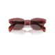 Ray-Ban RB0880S Sunglasses, Transparent Pink Frame, Dark Violet Polarized Lens, 49, RB0880S-6639AF-49