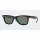 Ray-Ban RB2140F Sunglasses 1110-52 - Top Havana On Green Frame, Green Lenses