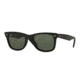 Ray-Ban RB2140F Sunglasses 1184-54 - Black Effect Aged Frame, Green Lenses