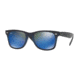 Ray-Ban RB2140F Sunglasses 120368-52 - Top Blue Grad On Light Blue Frame, Mirror Blue Lenses