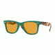 Ray-Ban RB2140F Sunglasses 1240N9-52 - Green Frame, Yellow Polar Lenses