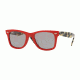 Ray-Ban RB2140F Sunglasses 1243P2-52 - Red Frame, Grey Polar Lenses