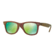 Ray-Ban RB2140F Sunglasses 611019-52 - Metallic Pink Frame, Grey Mirror Green Lenses