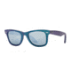 Ray-Ban RB2140F Sunglasses 611330-52 - Metallic Azure Frame, Green Mirror Silver Lenses