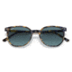 Ray-Ban RB2197 Elliot Sunglasses, Yellow/Blue Havana Frame, Blue Gradient Grey Lens, 50, RB2197-13563M-50