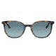 Ray-Ban RB2197F Elliot Sunglasses, Yellow/Blue Havana Frame, Blue Gradient Grey Lens, Asian Fit, 54, RB2197F-13563M-54