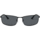 Ray-Ban RB3498 Sunglasses 006/81-64 - Matte Black Frame, Polar Gray Lenses