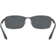 Ray-Ban RB3498 Sunglasses 006/81-64 - Matte Black Frame, Polar Gray Lenses