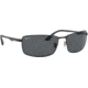 Ray-Ban RB3498 Sunglasses 006/81-64 - Matte Black Frame, Polar Gray Lenses