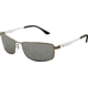 Ray-Ban RB3498 Sunglasses 029/82-6117 - Matte Gunmetal Frame, Polarized Gray Mirror Silver Gradient Lenses