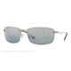 Ray-Ban RB3498 Sunglasses 029/82-6417 - Matte Gunmetal Frame, Polarized Gray Mirror Silver Gradient Lenses