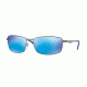 Ray-Ban RB3498 Sunglasses 029/9R-61 - Matte Gunmetal Frame, Green Mirror Blue Polar Lenses