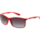 Ray-Ban RB4179 Sunglasses 60188G-6213 - Red Frame, Gradient Grey Lenses