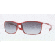 Ray-Ban RB4179 Sunglasses 60188G-6213 - Red Frame, Gradient Grey Lenses