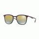 Ray-Ban RB4278 Sunglasses 6285A7-51 - Black/matte Brown Frame, Green Mirror Silver Grad Gold Lenses