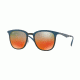 Ray-Ban RB4278 Sunglasses 6286A8-51 - Black/matte Blue Frame, Light Brown Mirror Red Grad Lenses