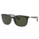 Ray-Ban RB4386F Sunglasses, Black Frame, Green Lens, Asian Fit, 55, RB4386F-601-31-55