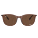 Ray-Ban RB4386F Sunglasses, Transparent Brown Frame, Polarized Brown Lens, Asian Fit, 55, RB4386F-6652AN-55
