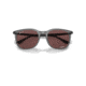 Ray-Ban RB4386F Sunglasses, Transparent Grey Frame, Polarized Dark Violet Lens, Asian Fit, 55, RB4386F-6650AF-55
