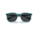 Ray-Ban RB4386F Sunglasses, Transparent Turquoise Frame, Polarized Dark Grey Lens, Asian Fit, 55, RB4386F-6651K8-55
