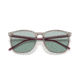Ray-Ban RB4387 Sunglasses, Evolve Photo Green to Blue Lenses, Transparent Grey, 56, RB4387-6572Q5-56